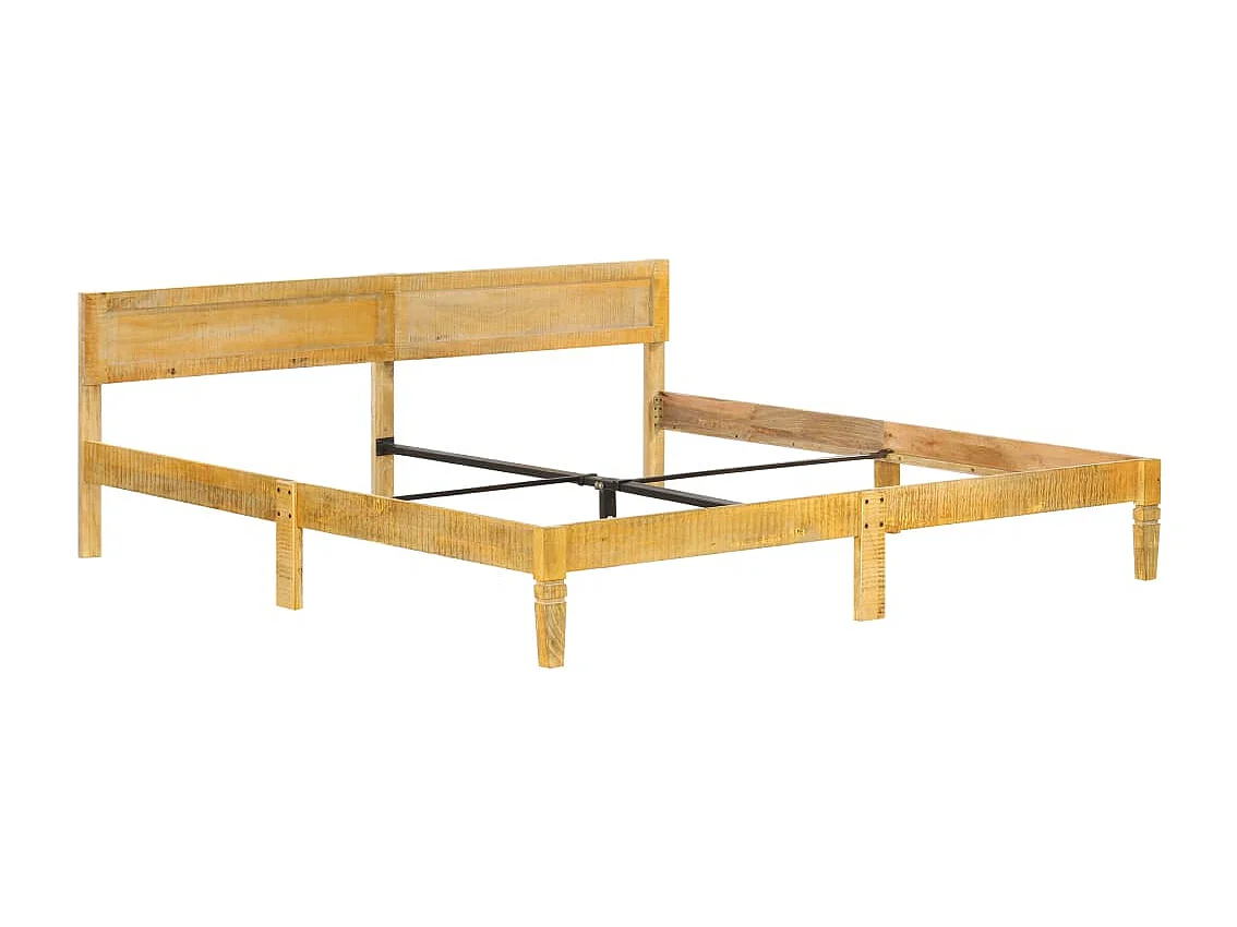 Lit double | Lit adulte | Cadre de lit bois de manguier massif 200 cm