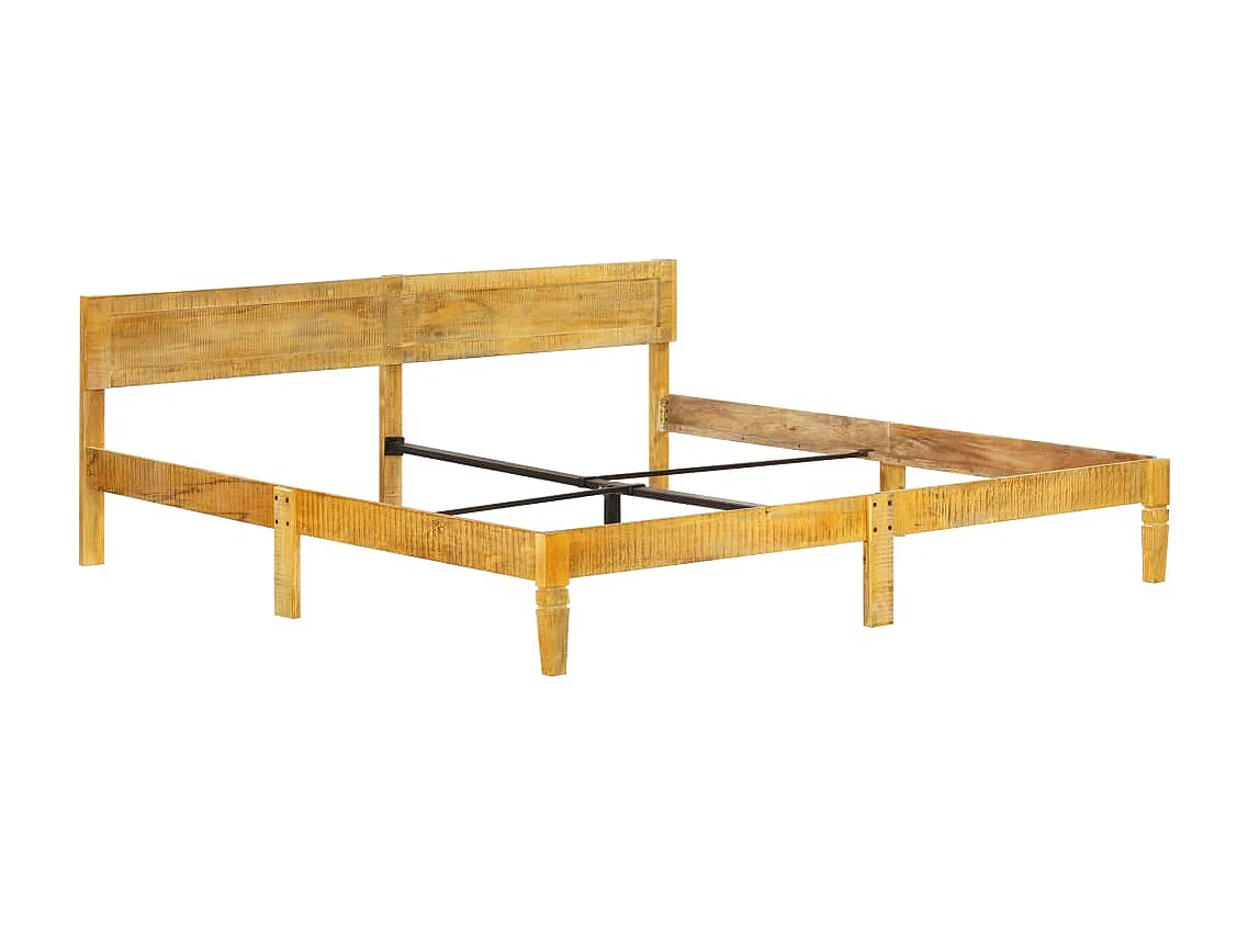Lit double | Lit adulte | Cadre de lit bois de manguier massif 200 cm