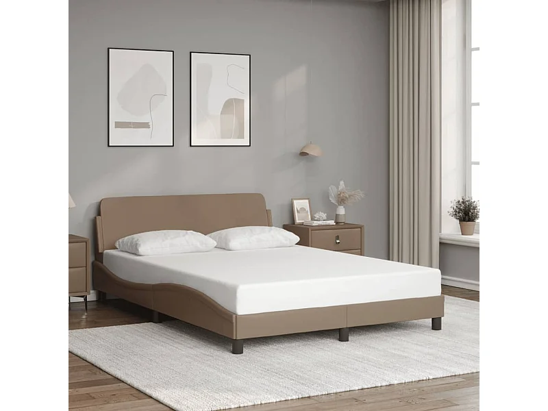 Lit simple | Lit adulte, enfant | Cadre de lit cappuccino 120x200 cm similicuir
