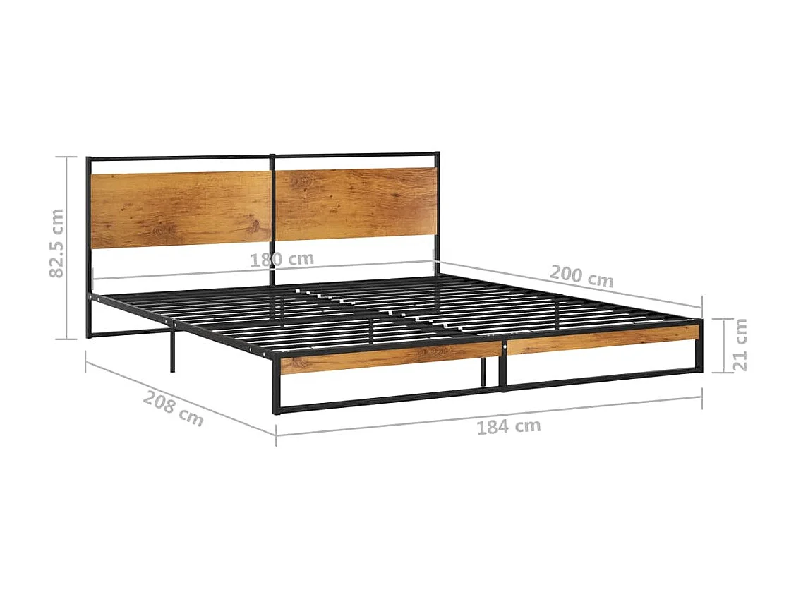 Lit double | Lit adulte | Cadre de lit métal 180x200 cm