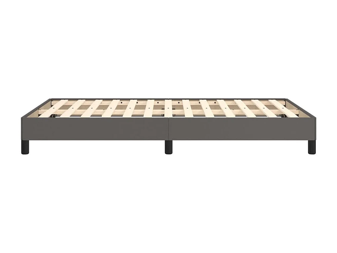 Bedframe | Eenpersoonsbed zonder matras 120x190 cm kunstleer grijs