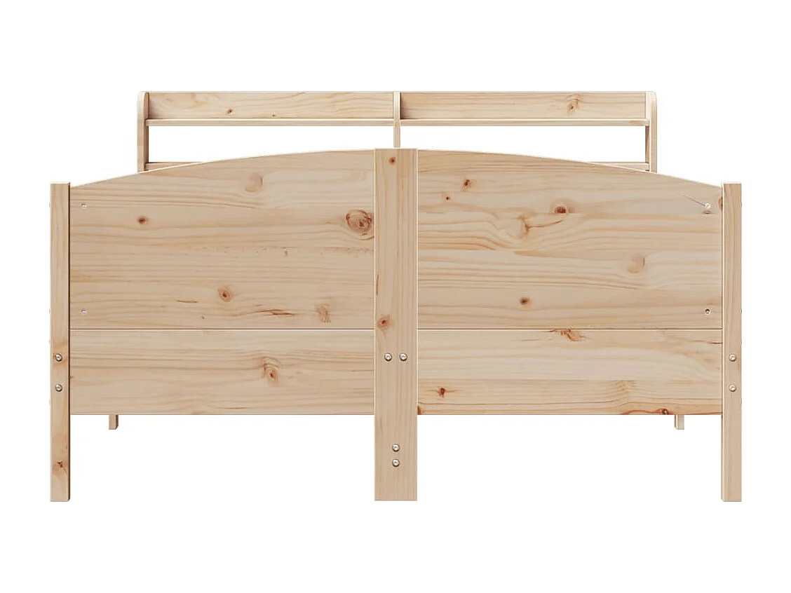 Lit double | Lit adulte | Cadre de lit 135x190 cm bois de pin massif