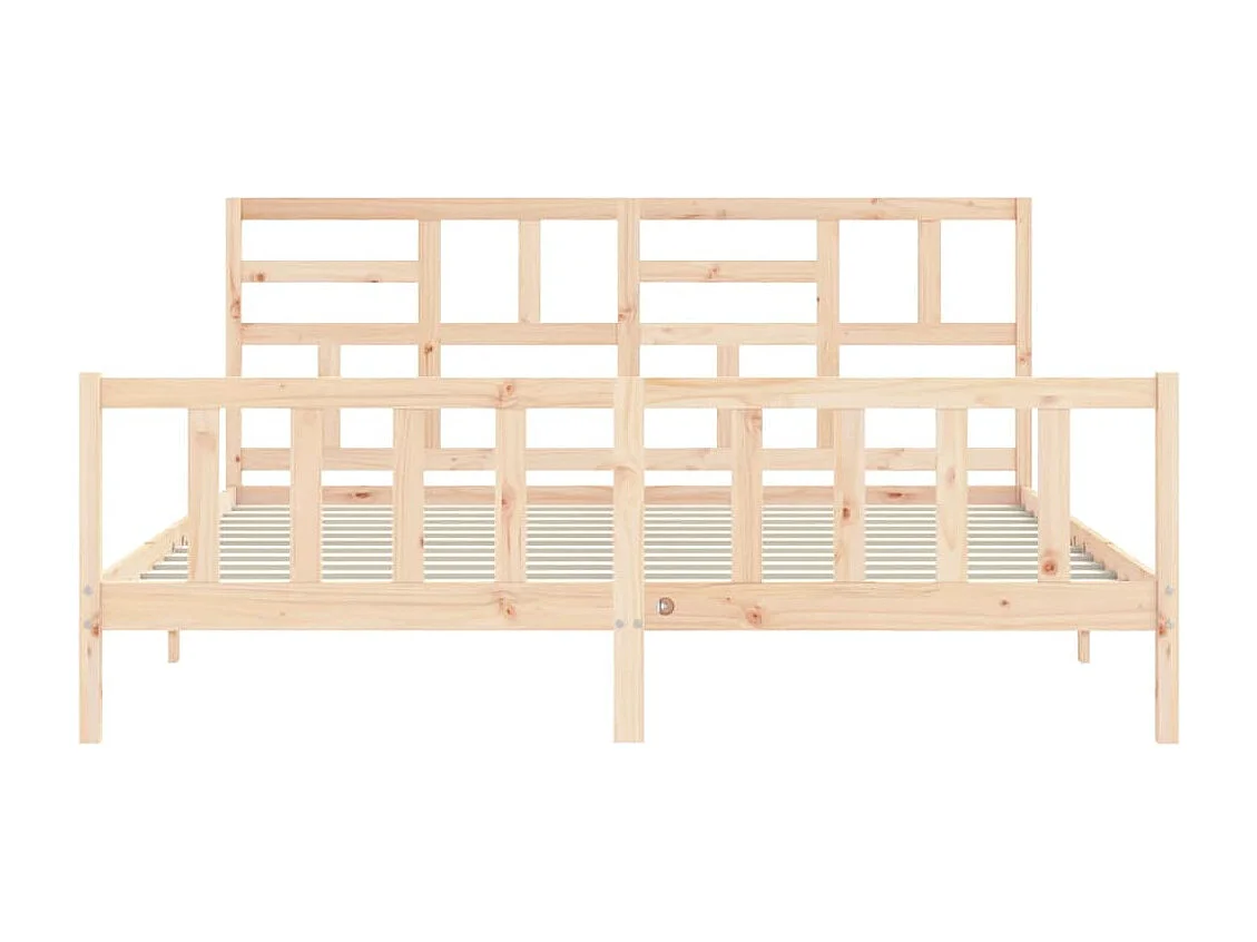 Lit double | Lit adulte | Cadre de lit bois massif de pin 180x200 cm