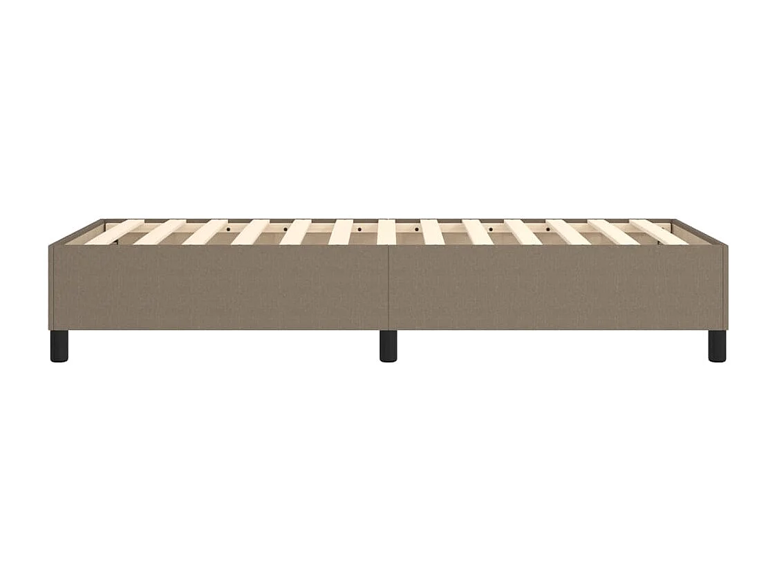 Lit simple | Lit adulte, enfant | Cadre de lit taupe 100x200 cm tissu
