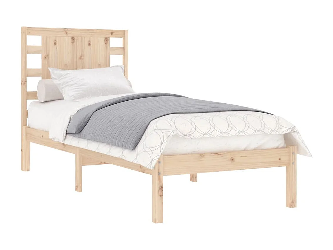 Lit simple | Lit adulte, enfant | Cadre de lit 90x200 cm bois de pin massif