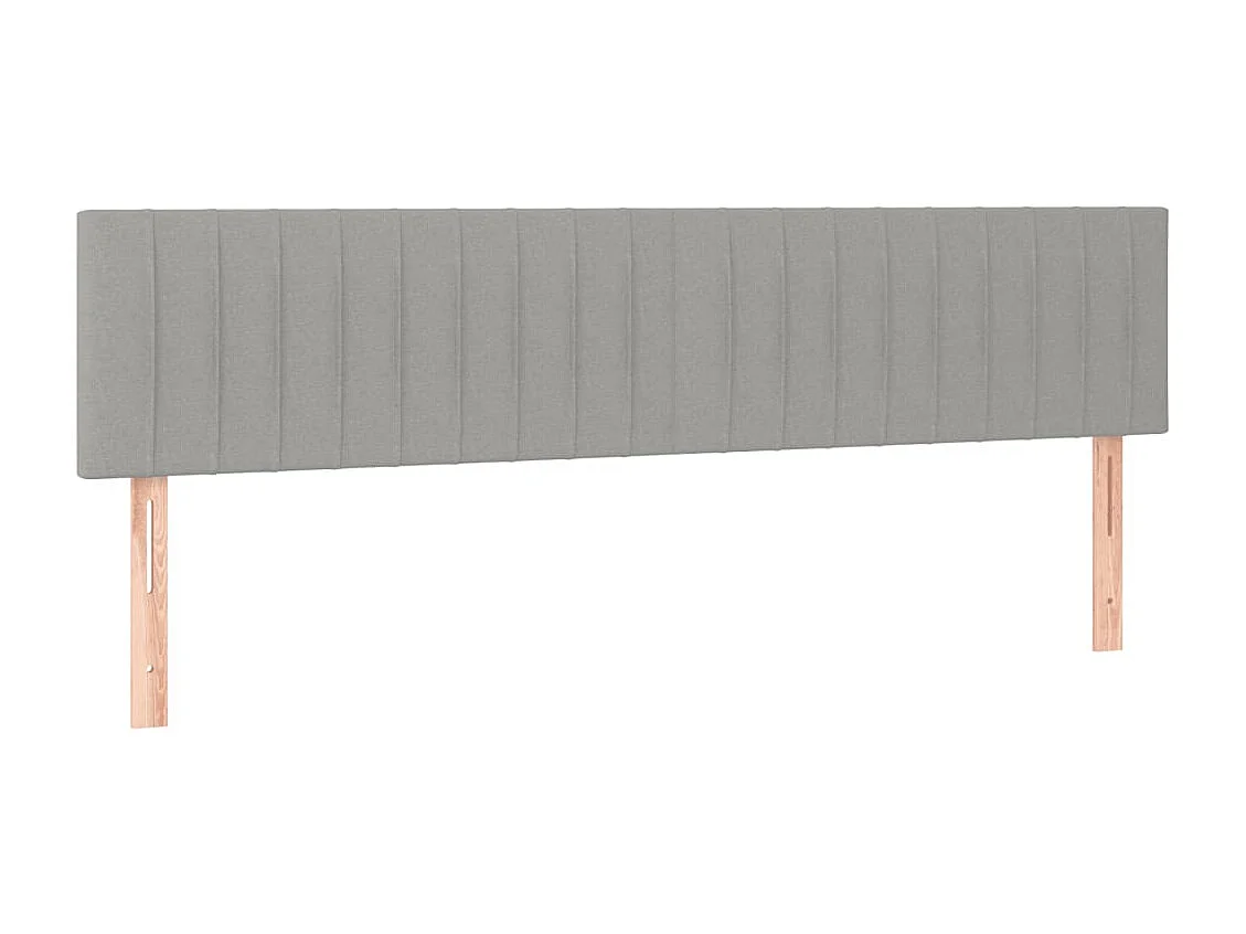 Lit simple | Lit adulte, enfant | Cadre de lit gris clair 120x190 cm tissu
