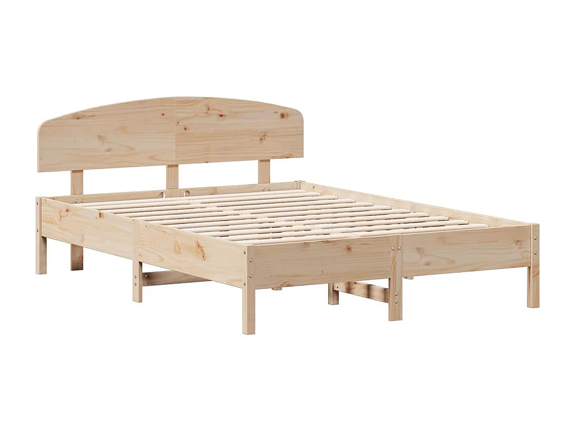 Lit double | Lit adulte | Cadre de lit 140x200 cm bois massif de pin