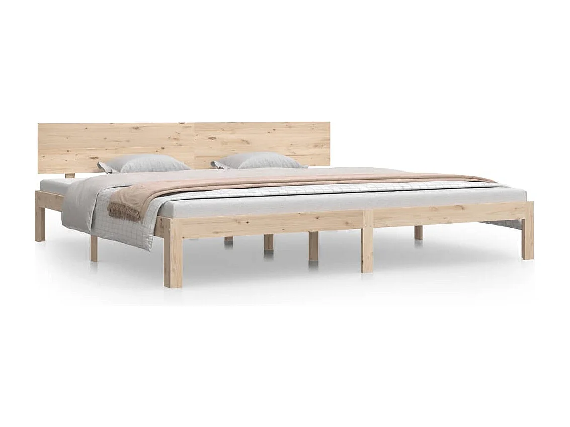 Lit double | Lit adulte | Cadre de lit bois massif de pin 200x200 cm