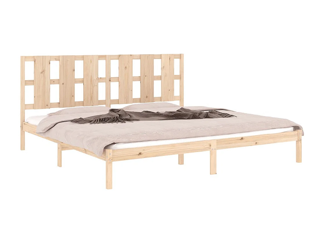 Lit double | Lit adulte | Cadre de lit 200x200 cm bois massif de pin