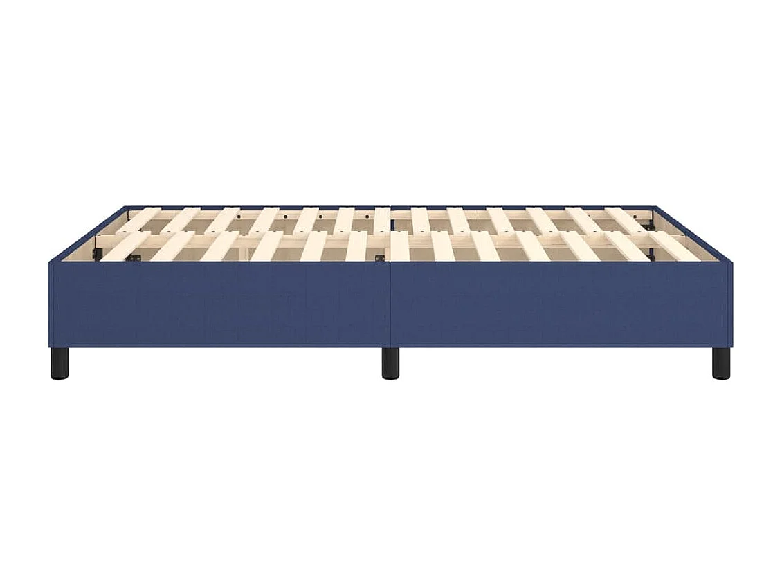 Lit double | Lit adulte | Cadre de lit bleu 140x190 cm tissu