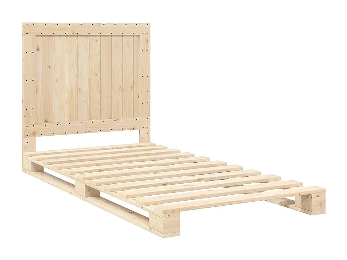 Lit simple | Lit adulte, enfant | Cadre de lit avec tête de lit 100x200 cm