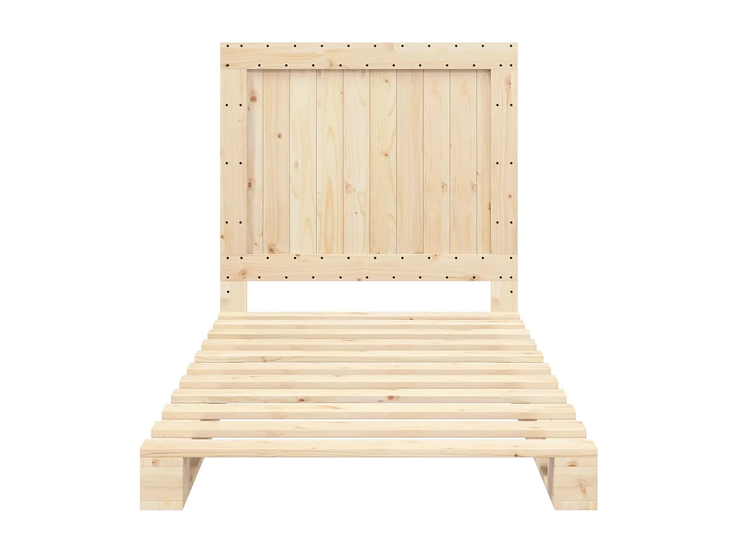 Lit simple | Lit adulte, enfant | Cadre de lit avec tête de lit 100x200 cm