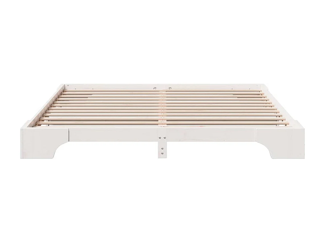 Letto matrimoniale | Giroletto | Struttura del letto Bianco 200x200 cm Pino massello