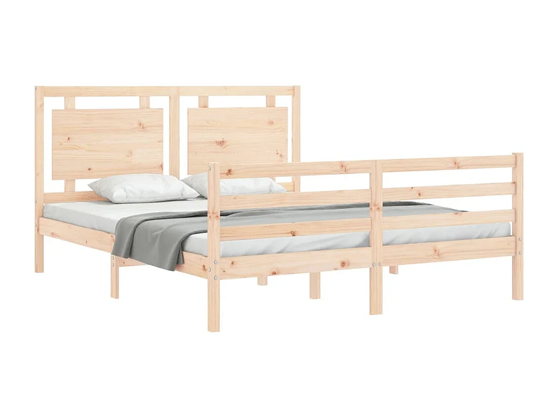 Lit double | Lit adulte | Cadre de lit 160x200 cm bois massif