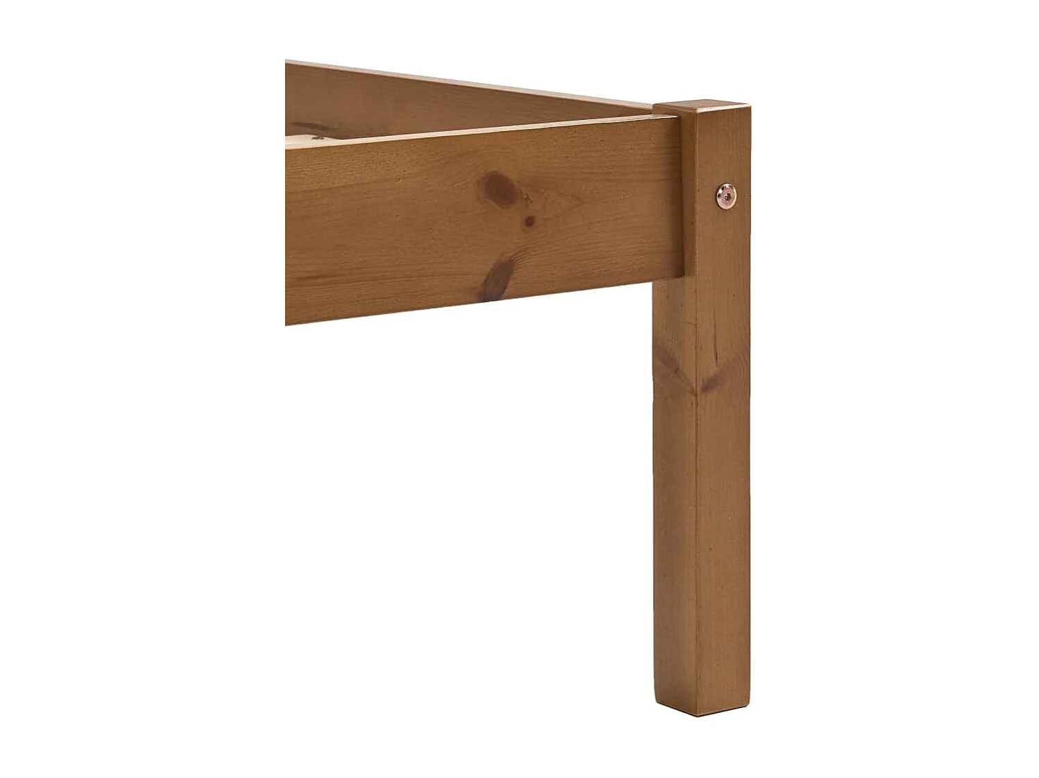 Lit double | Lit adulte | Cadre de lit marron miel pin massif 140x200 cm