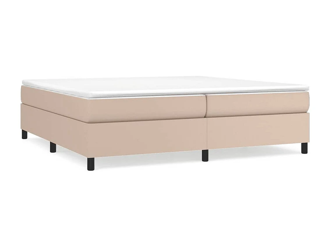 Lit double | Lit adulte | Cadre de lit cappuccino 200x200 cm similicuir