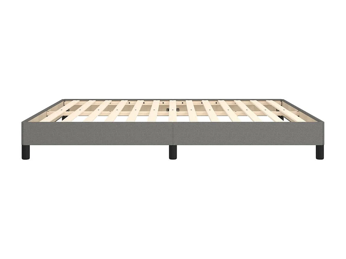 Lit double | Lit adulte | Cadre de lit gris foncé 180x200 cm tissu