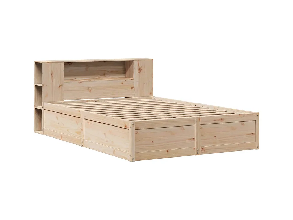 Letto per adulti | Letto singolo | Giroletto senza Materasso 120x200 cm in Legno Massello di Pino