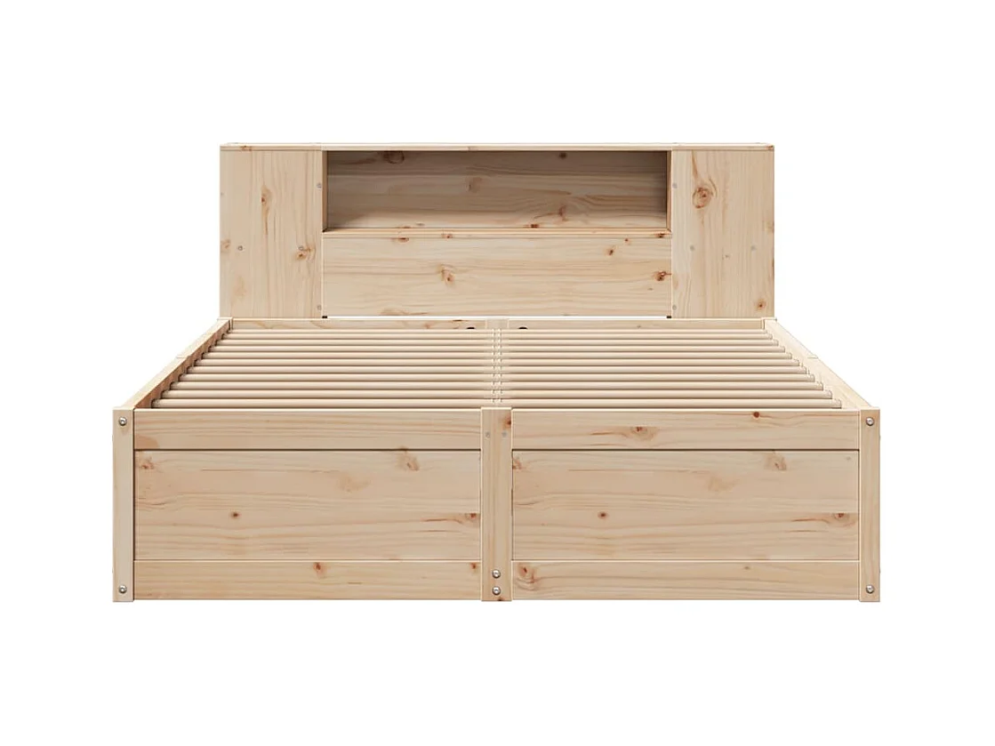 Letto per adulti | Letto singolo | Giroletto senza Materasso 120x200 cm in Legno Massello di Pino