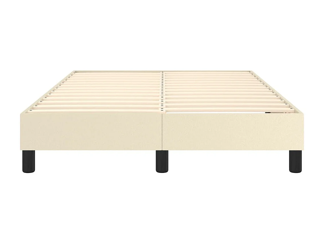 Lit simple | Lit adulte, enfant | Cadre de lit Crème 120x200 cm Similicuir