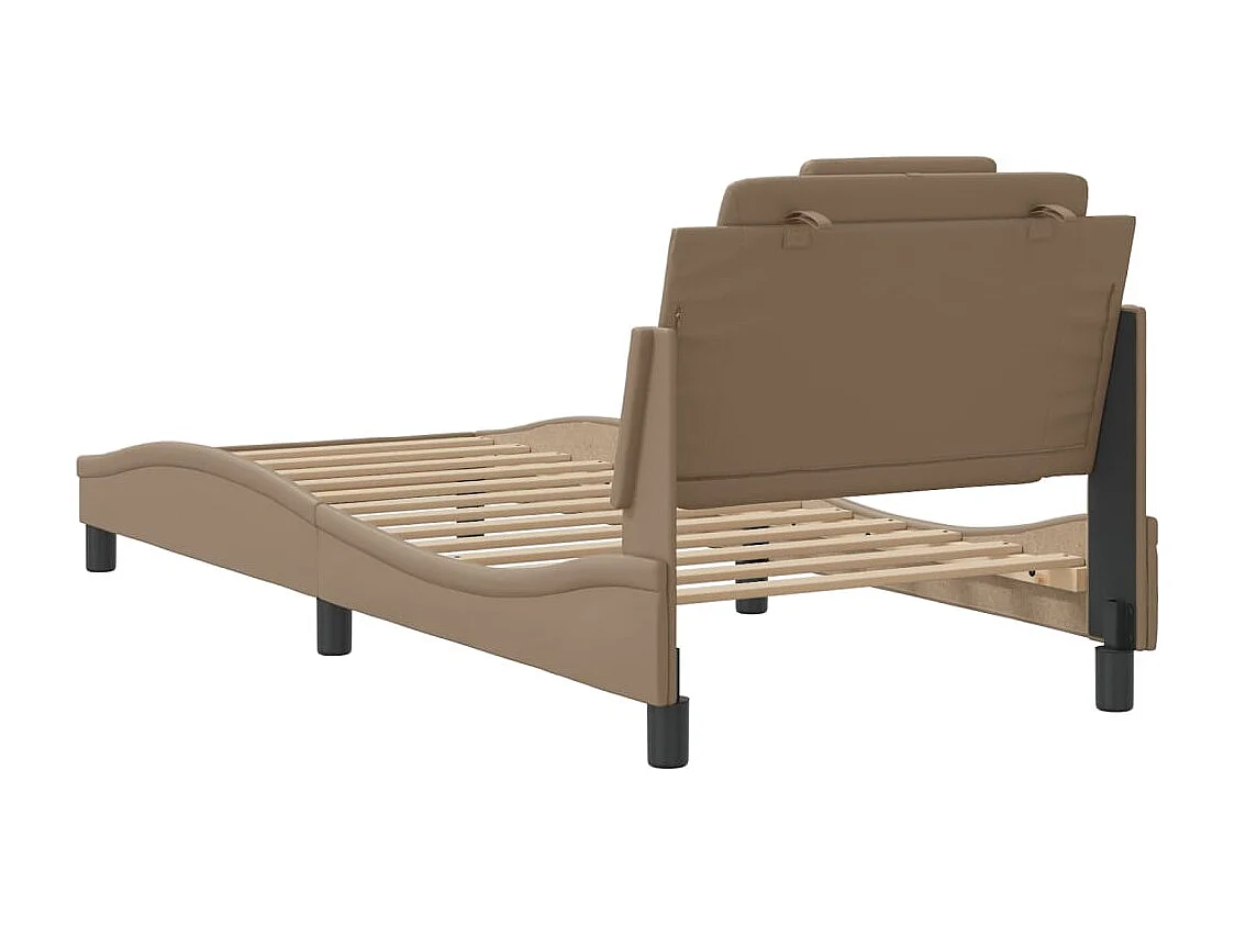 Lit simple | Lit adulte, enfant | Cadre de lit cappuccino 80x200 cm similicuir