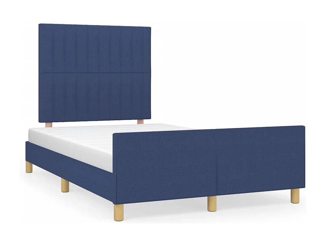 Bedframe | Eenpersoonsbed zonder matras 120x200 cm stof blauw