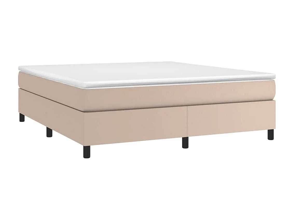 Lit double | Lit adulte | Cadre de lit cappuccino 160x200 cm similicuir