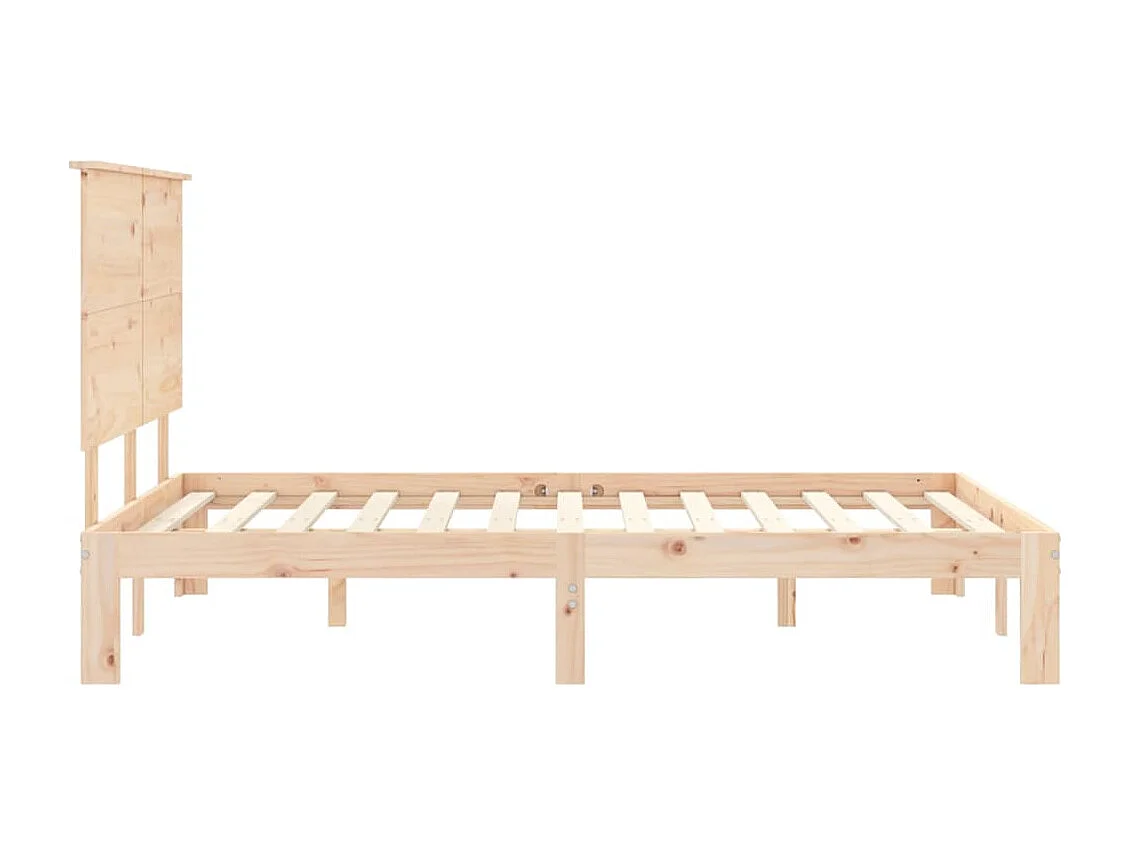 Lit double | Lit adulte | Cadre de lit 140x200 cm bois massif de pin