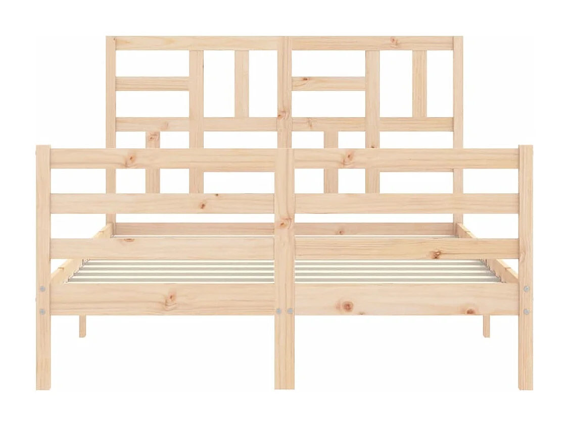 Lit simple | Lit adulte, enfant | Cadre de lit bois massif 120x190 cm