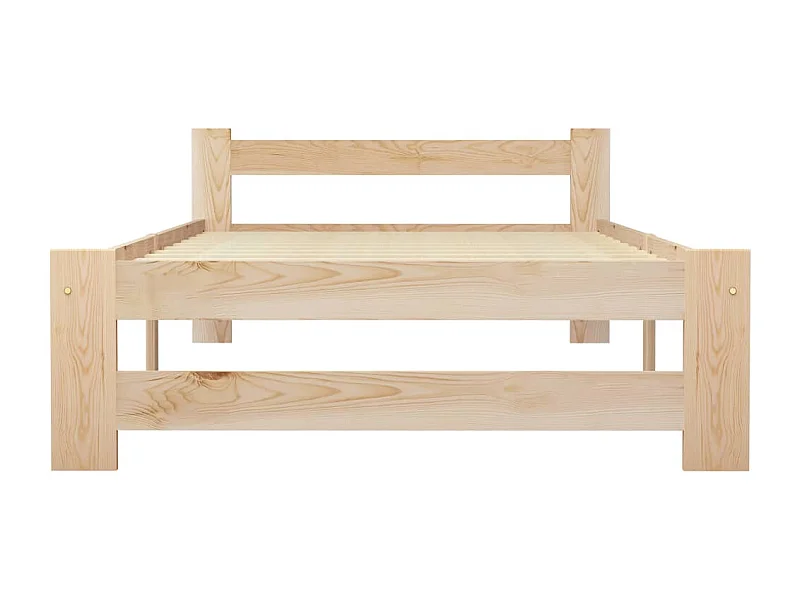 Lit simple | Lit adulte, enfant | Cadre de lit bois de pin massif 90x200 cm