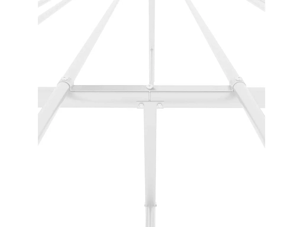 Lit double | Lit adulte | Cadre de lit métal blanc 135x190 cm