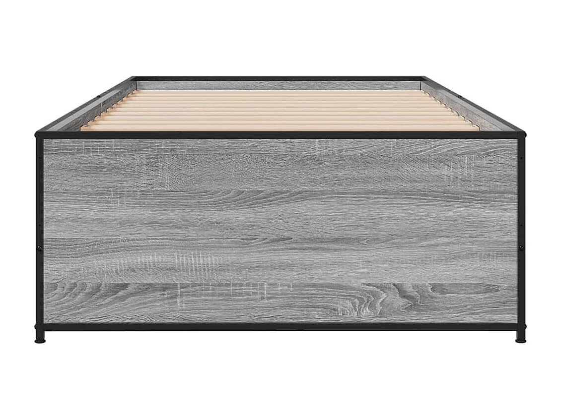 Lit simple | Lit adulte, enfant | Cadre de lit sonoma gris 75x190 cm