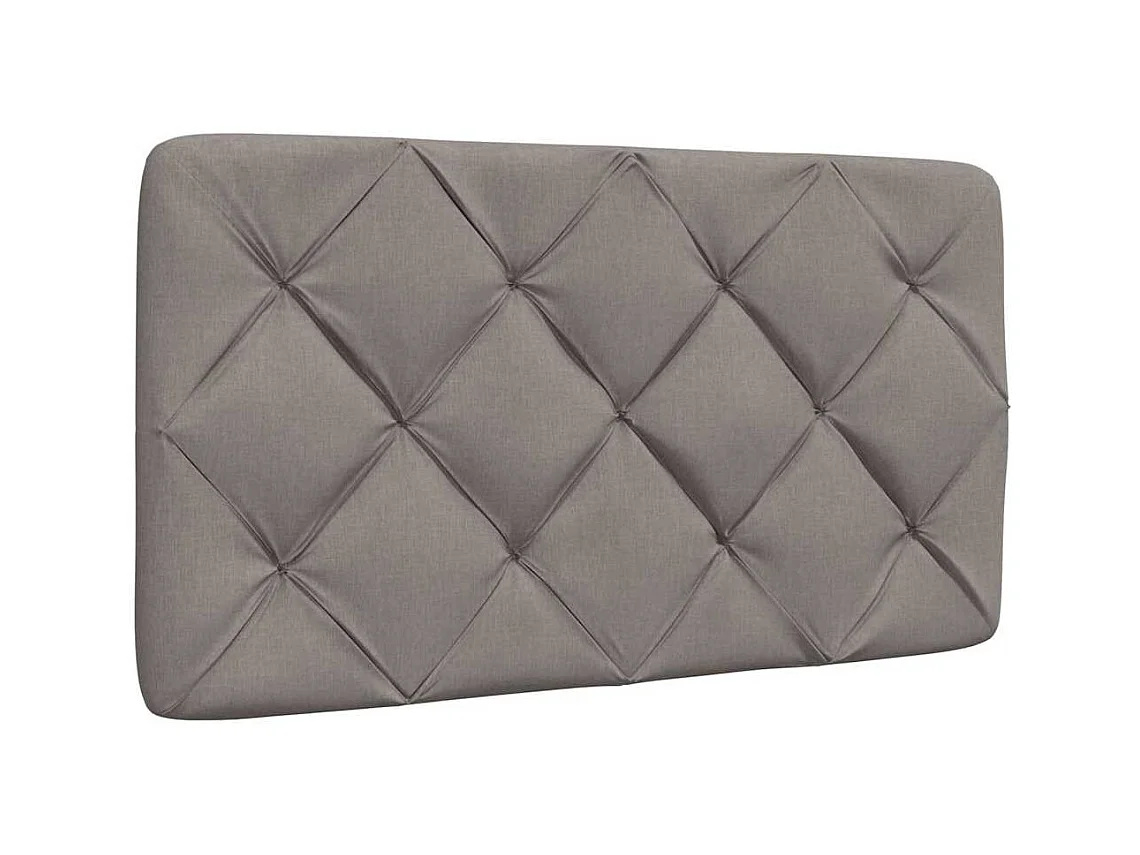 Lit simple | Lit adulte, enfant | Cadre de lit avec LED taupe 90x200 cm tissu