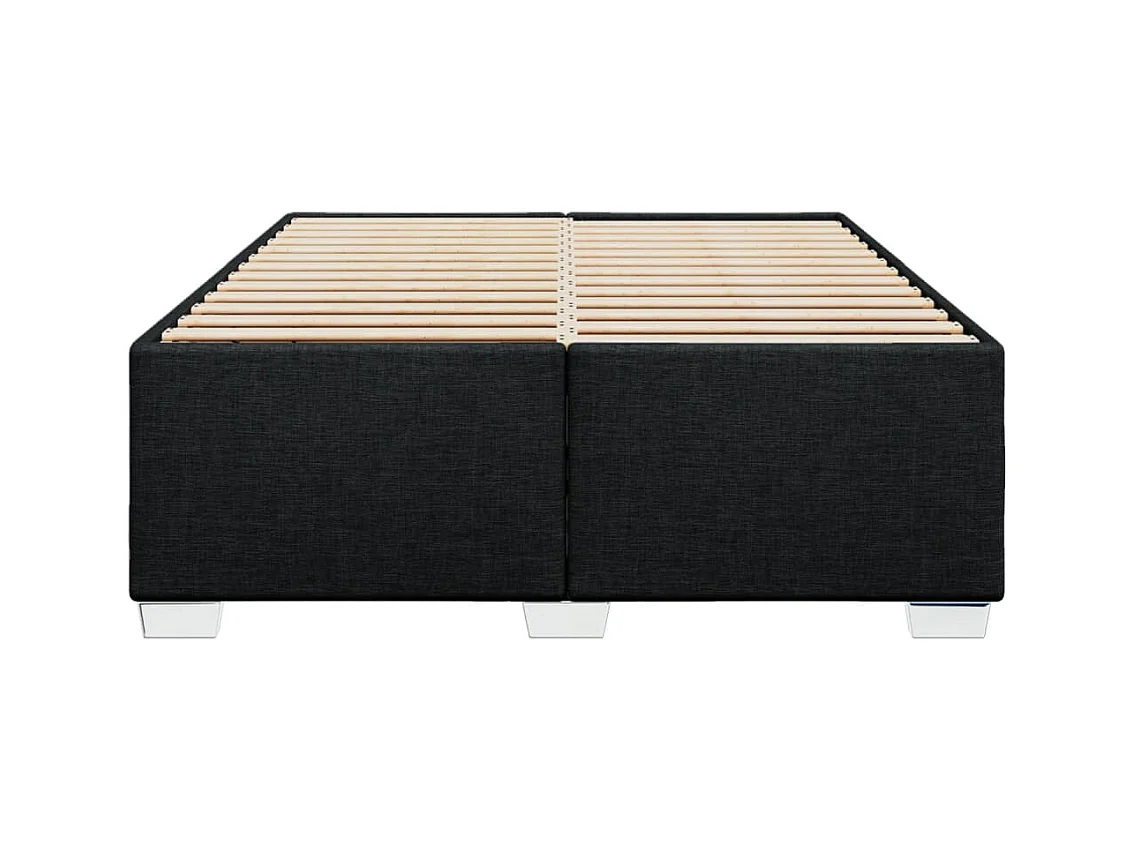 Letto per adulti | Letto matrimoniale | Giroletto senza Materasso Nero 140x200 cm in Tessuto