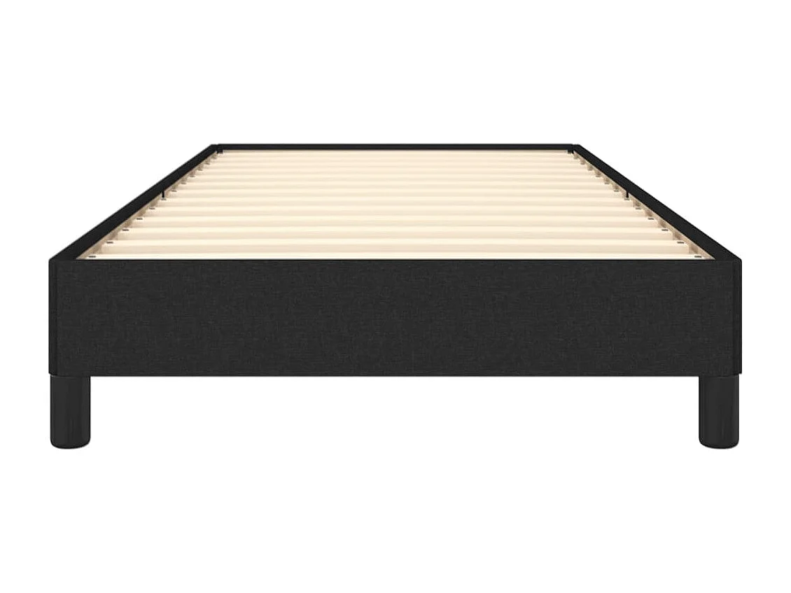 Lit simple | Lit adulte, enfant | Cadre de lit noir 80x200 cm tissu