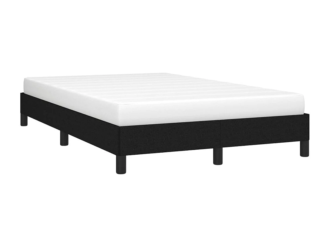 Lit simple | Lit adulte, enfant | Cadre de lit noir 120x190 cm tissu