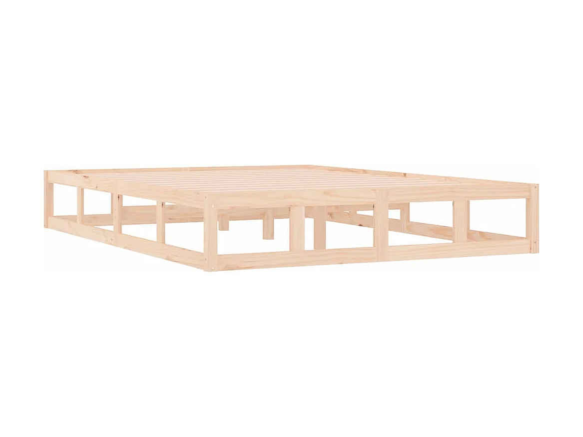 Bedframe | Eenpersoonsbed massief hout 120x200 cm