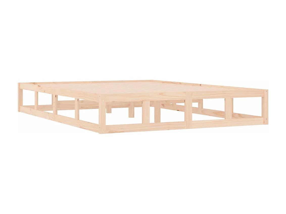 Bedframe | Eenpersoonsbed massief hout 120x200 cm