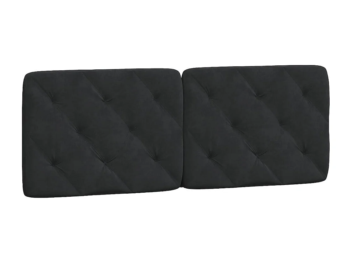 Lit simple | Lit adulte, enfant | Cadre de lit noir 120x200 cm velours