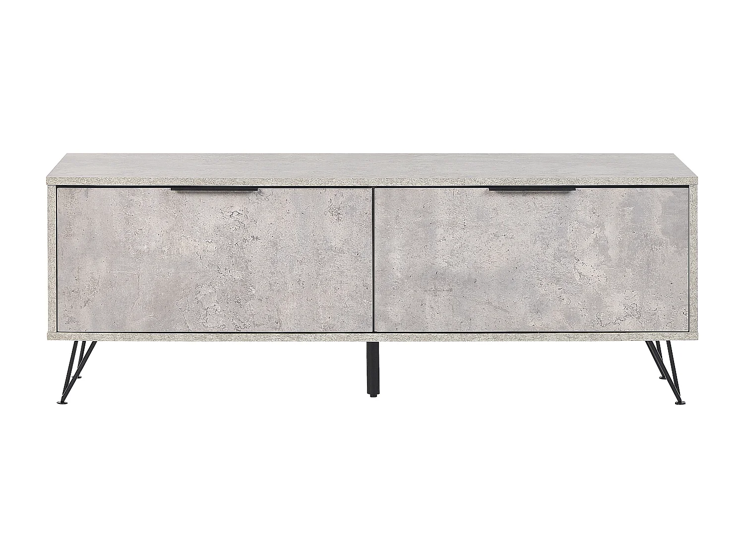 Meuble TV HALSTON Effet béton gris