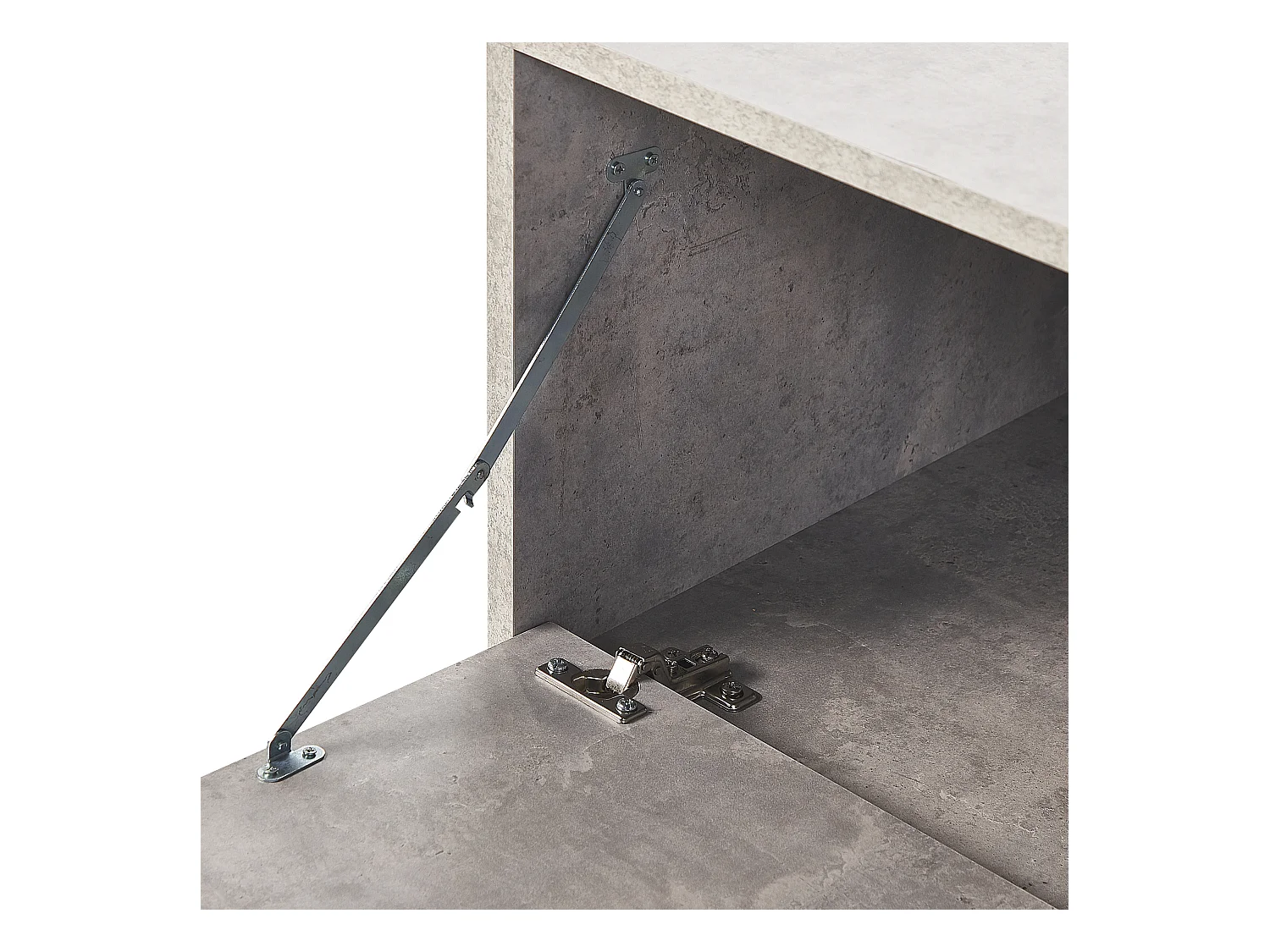 Meuble TV HALSTON Effet béton gris