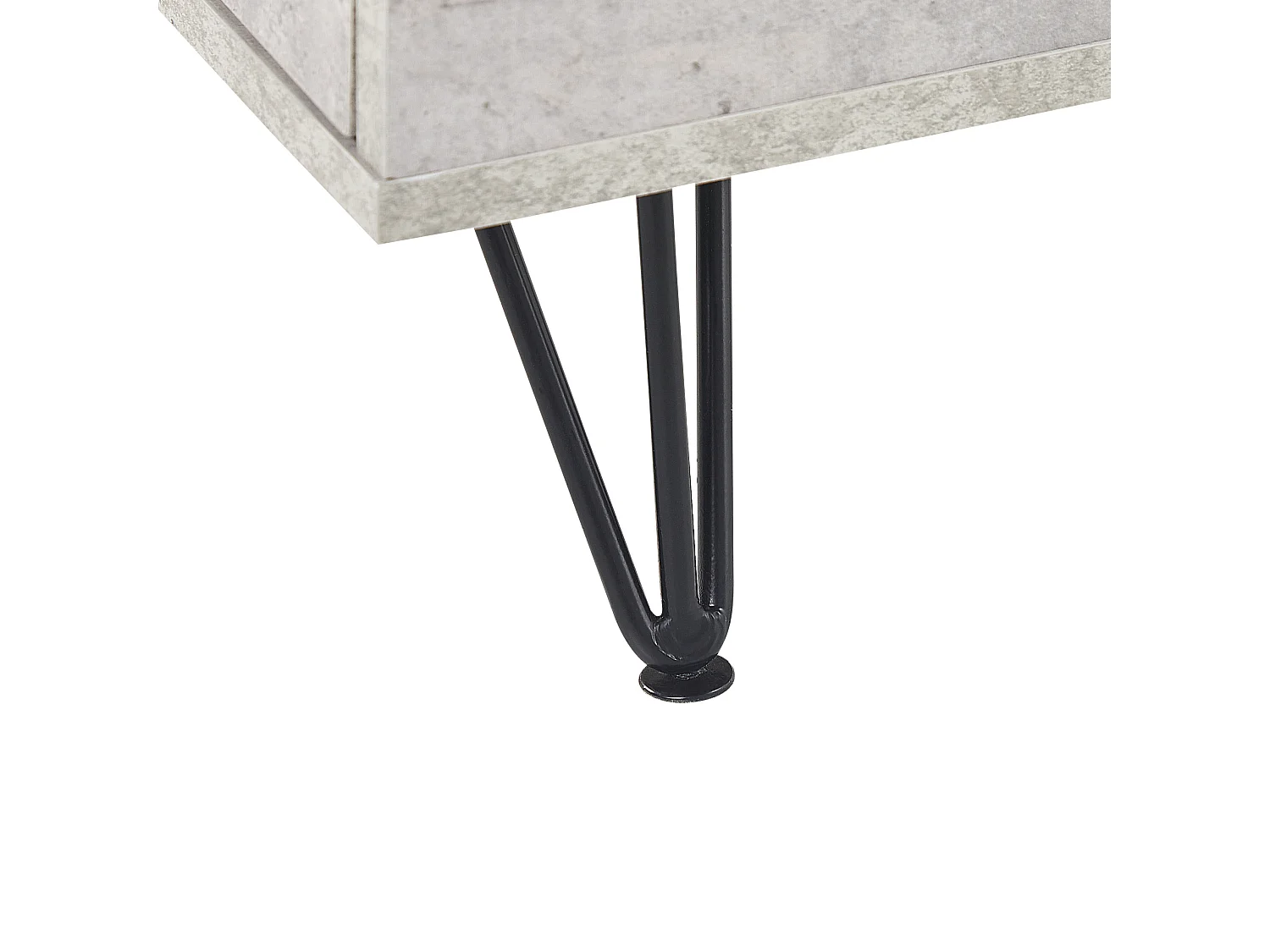 Meuble TV HALSTON Effet béton gris