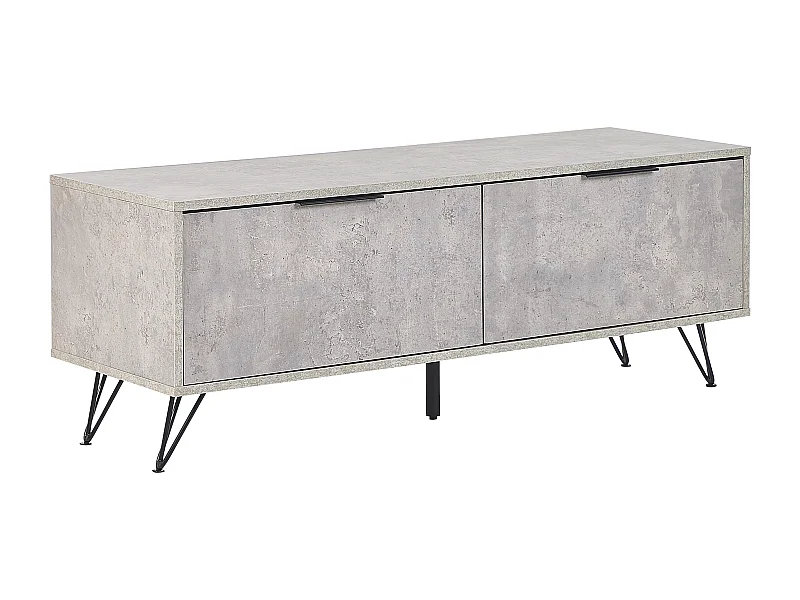 Modernes Sideboard Betonoptik grau /schwarz Holzfaserplatte mit Metall Halston