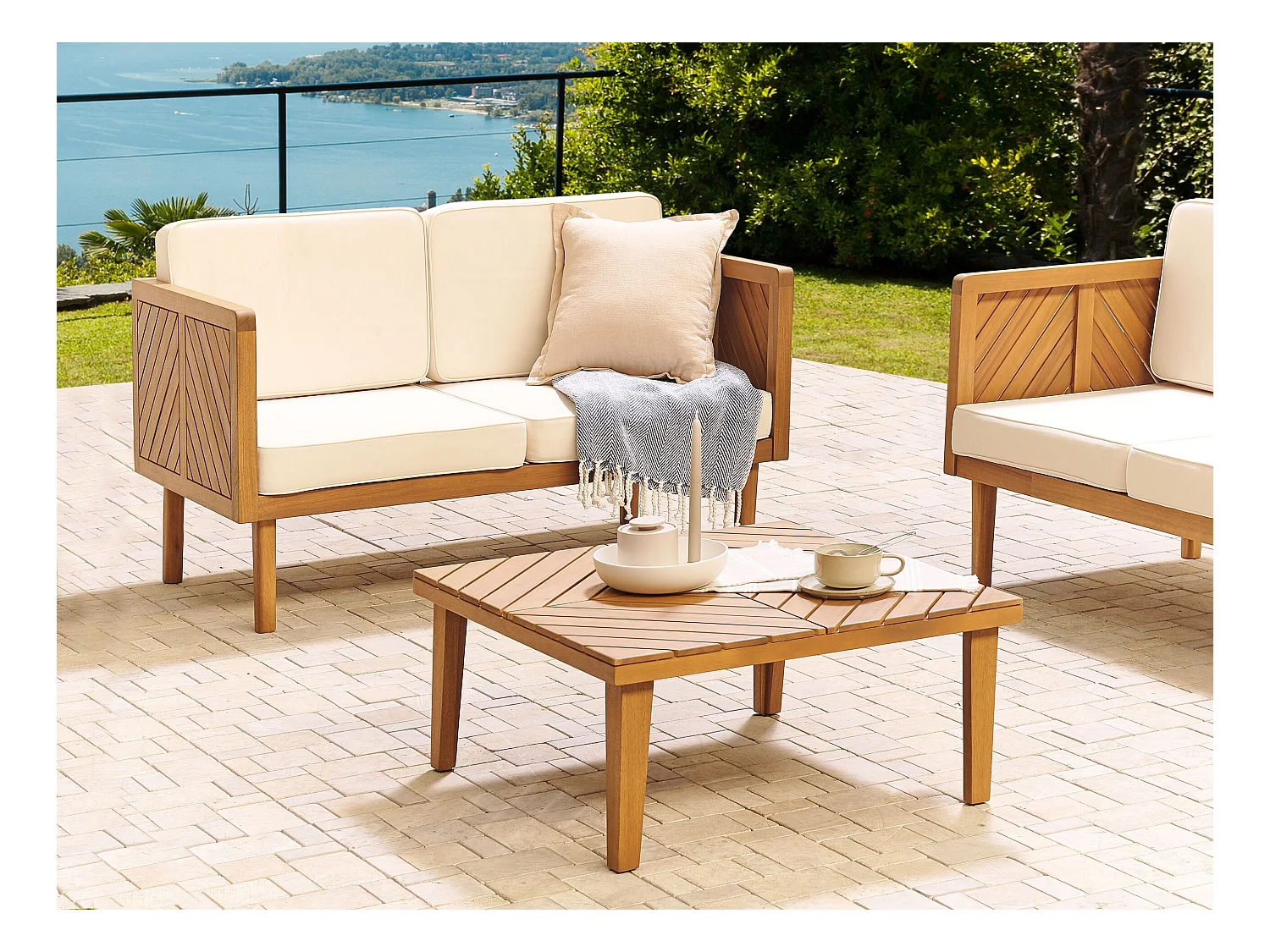 Tuin salontafel BARATTI Acaciahout Bruin