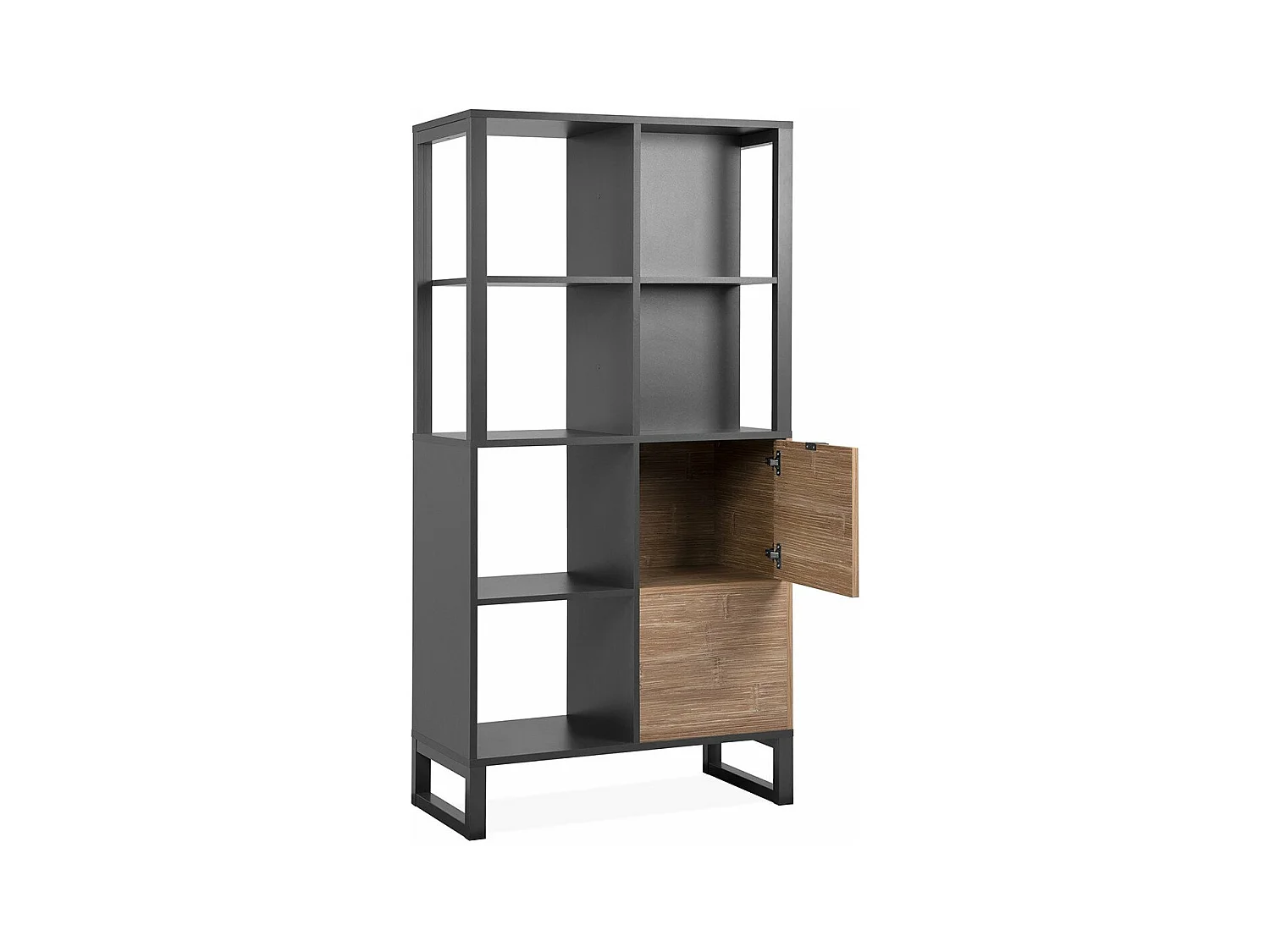 Planken 2 deuren, 4 vakken - L83,5 cm