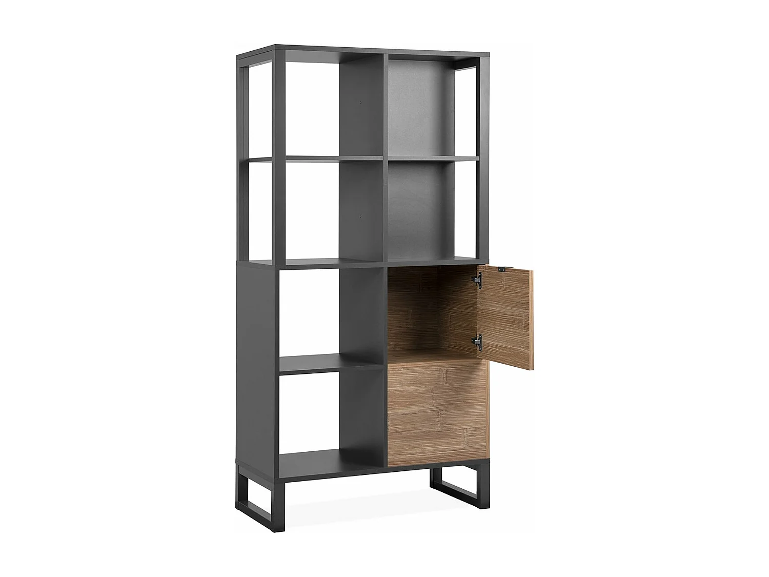 Planken 2 deuren, 4 vakken - L83,5 cm