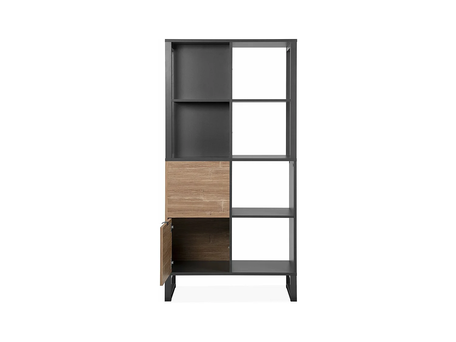 Planken 2 deuren, 4 vakken - L83,5 cm