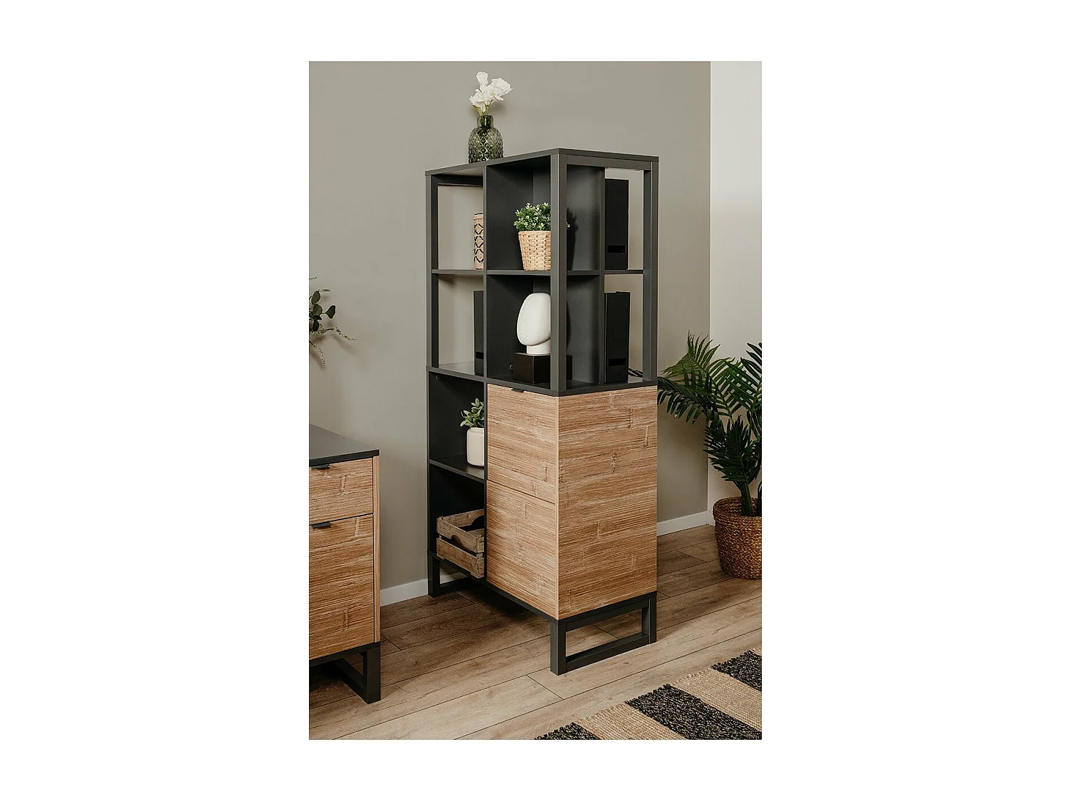 Planken 2 deuren, 4 vakken - L83,5 cm