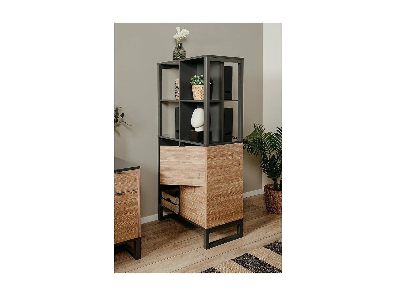 Planken 2 deuren, 4 vakken - L83,5 cm