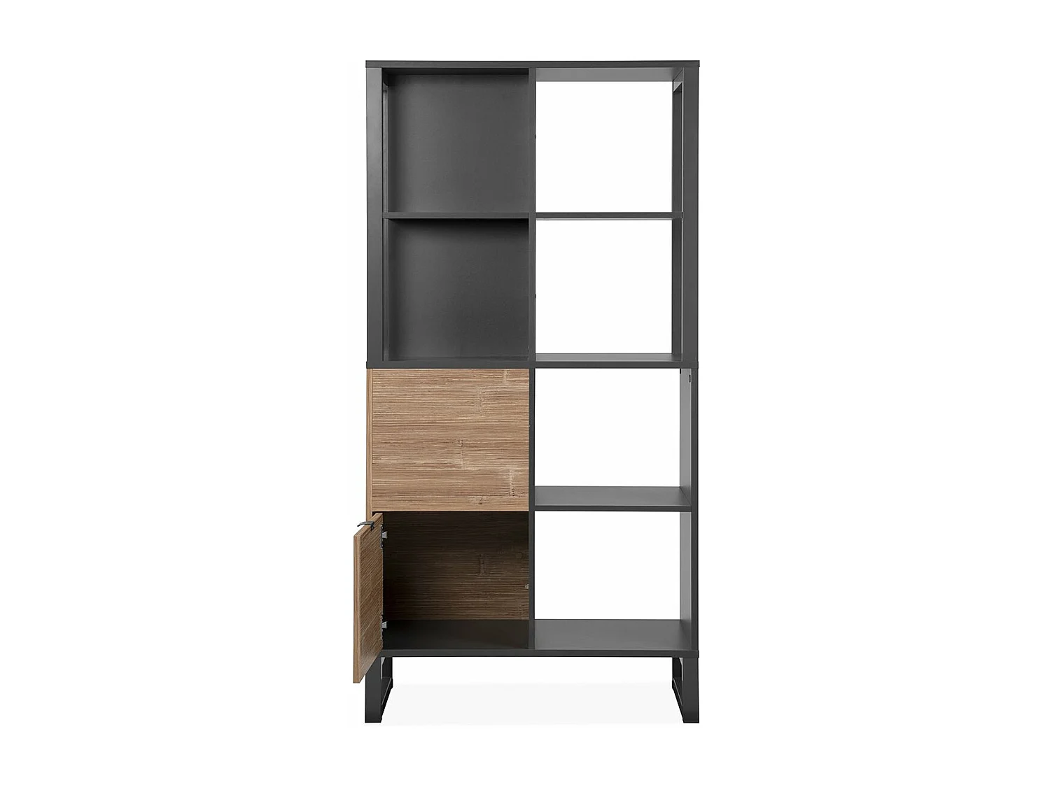 Planken 2 deuren, 4 vakken - L83,5 cm